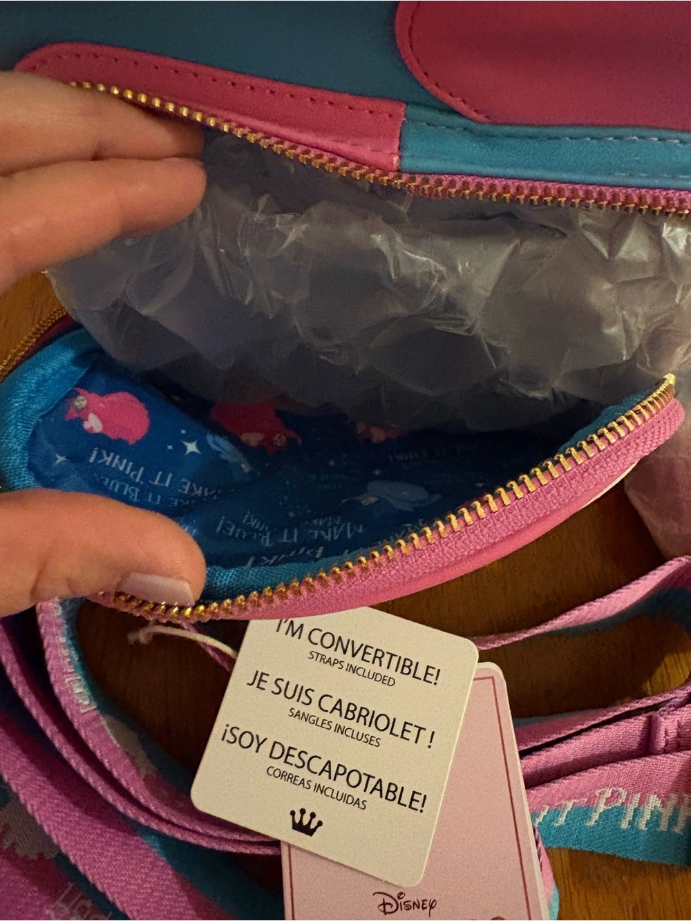 Loungefly Sleeping Beauty Convertible Mini Backpack - Picture 7 of 11